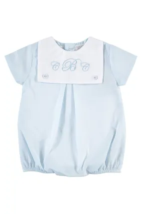 71000-Monogrammable Blanks Baby Boy Bubble Romper