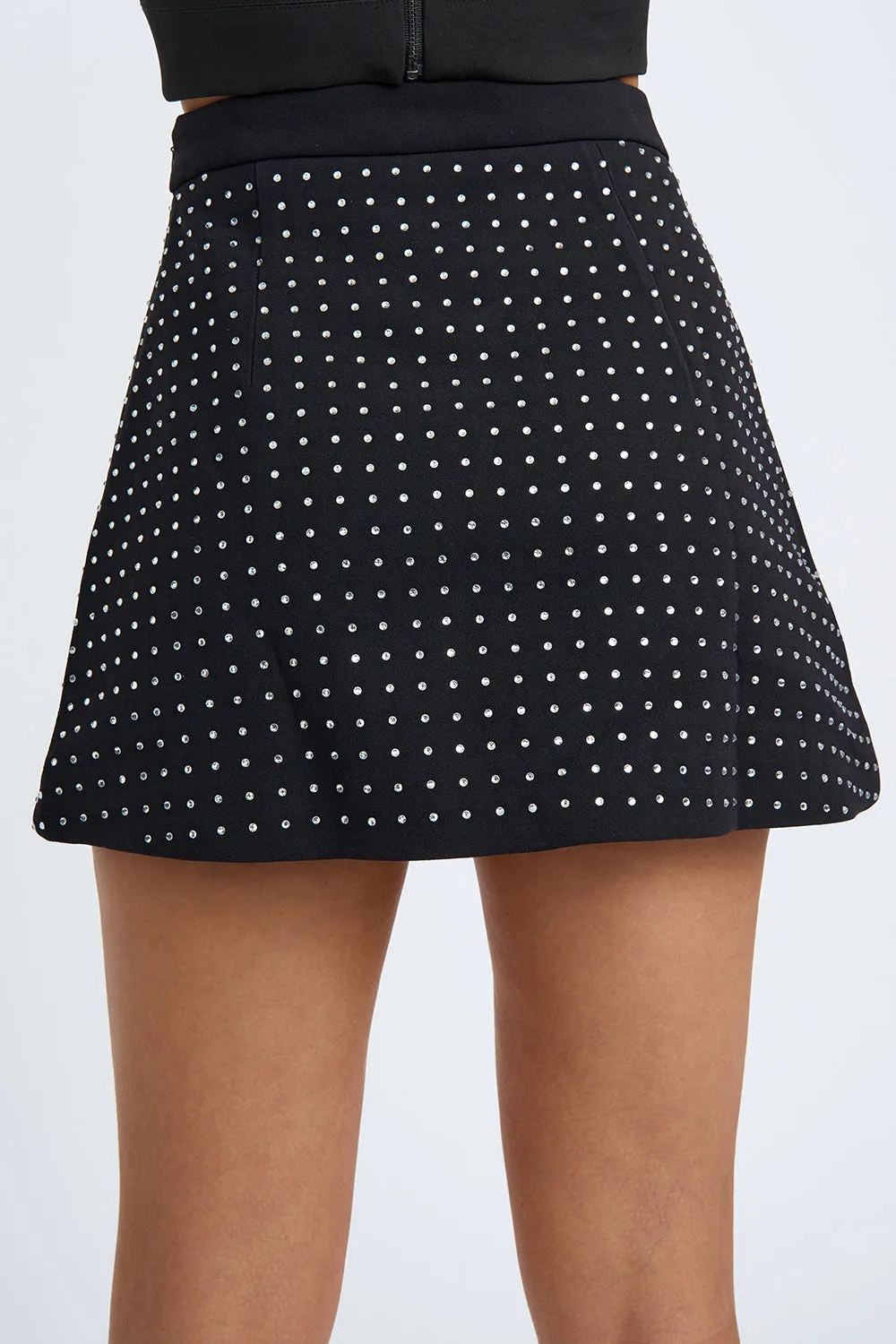 Afterglow Bubble Mini Skirt | Final Sale - Black