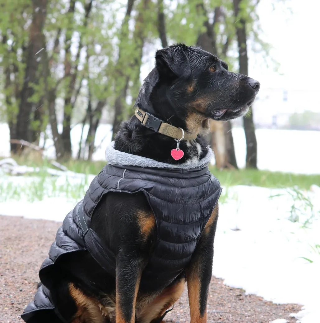 Alpine Extreme Weather Black Puffer Coat