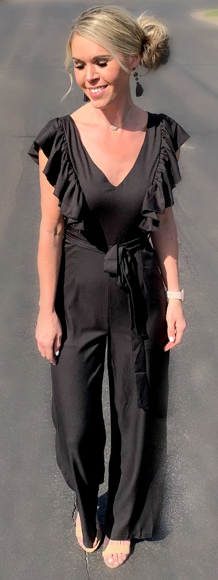 Always Wanting You Black Jumpsuit