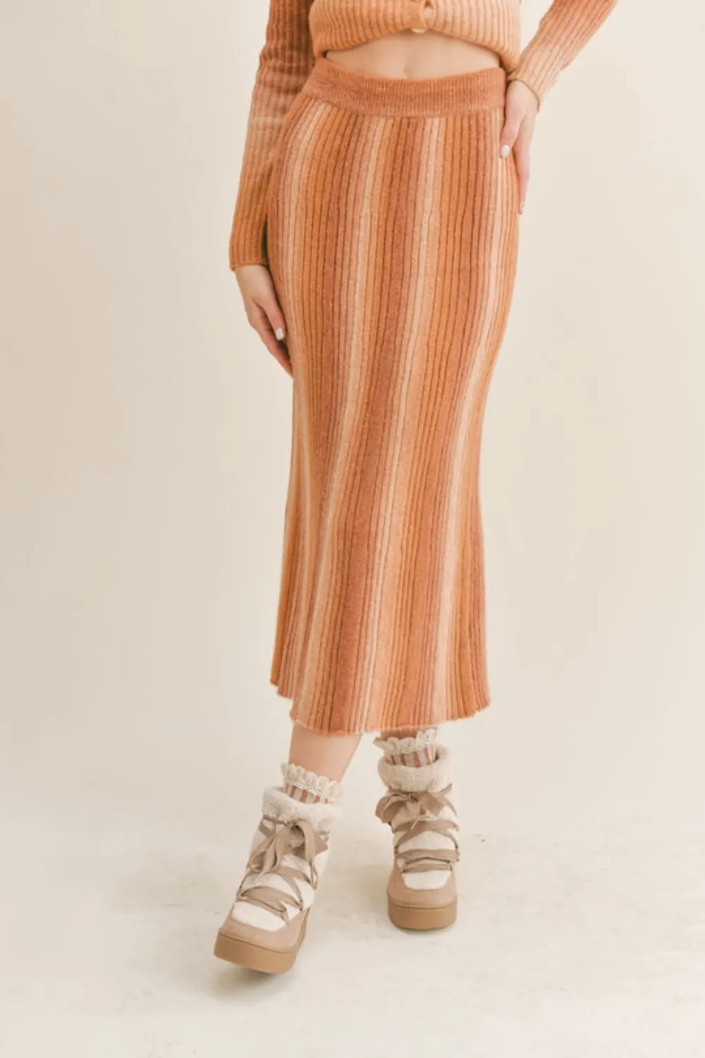 Astrid Ombre Midi Skirt