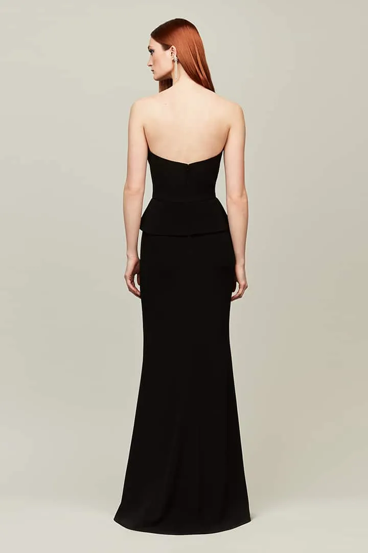 Audrey Brooks - 6301 - Strapless Gown with Crystal Rhinestone Appliqué