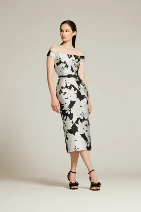 Audrey Brooks - 6417 - Off-the-Shoulder Dress with Bow Waist
