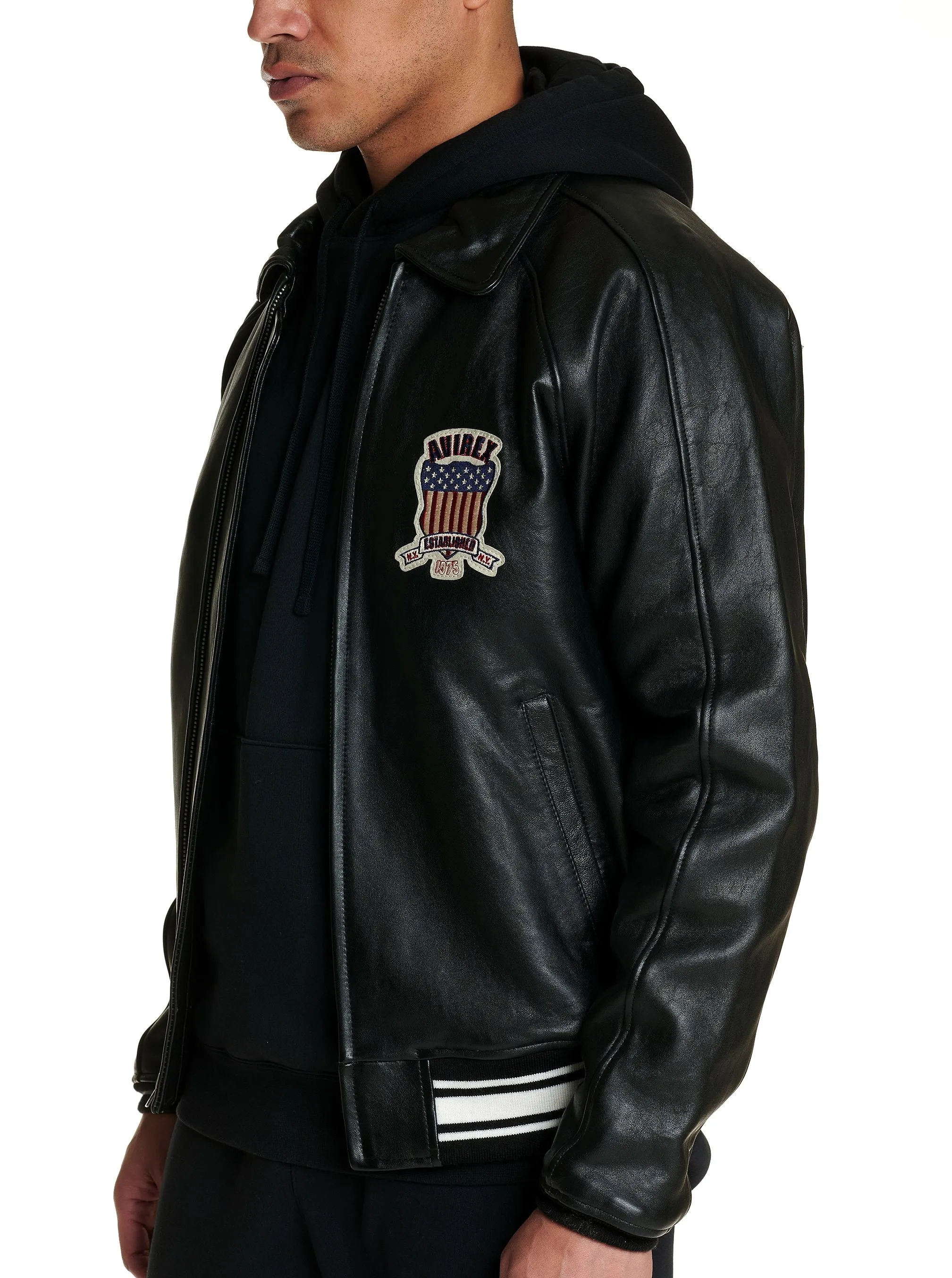 Avirex icon jacket (jet black)
