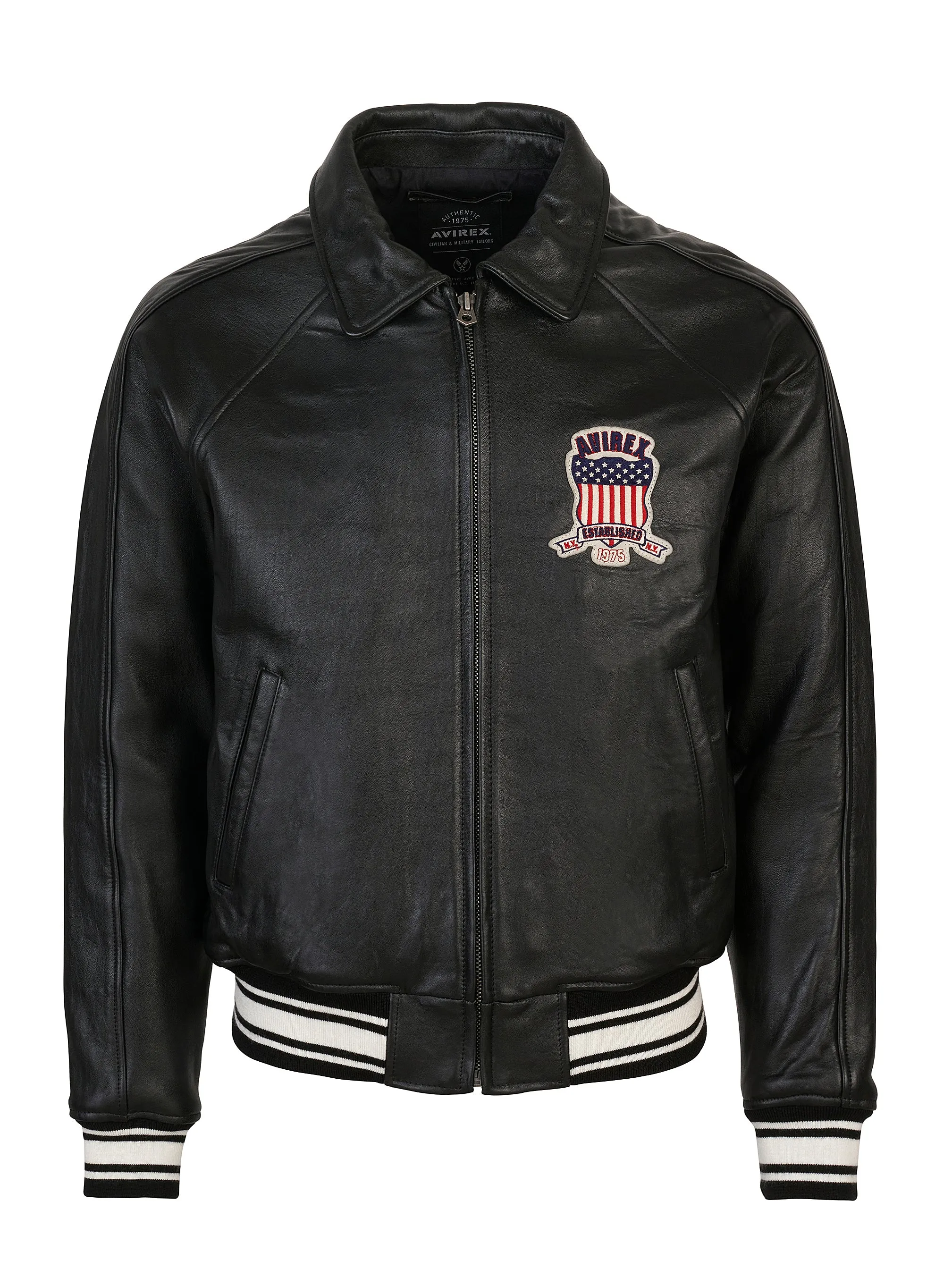 Avirex icon jacket (jet black)
