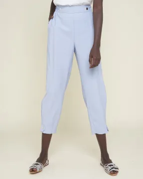 Balloon effect cropped pants