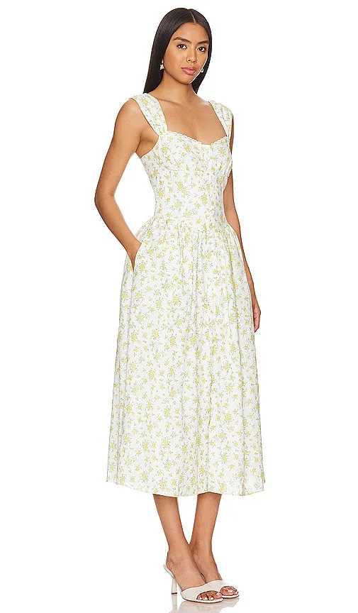 Bardot Malea Midi Dress in Yellow