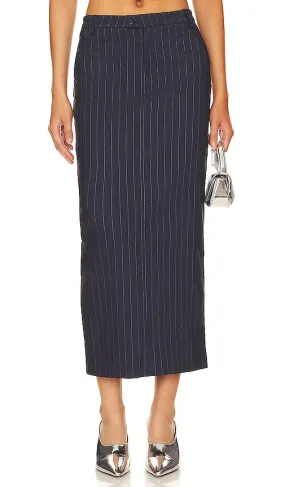 Bardot Sian Maxi Skirt in Navy