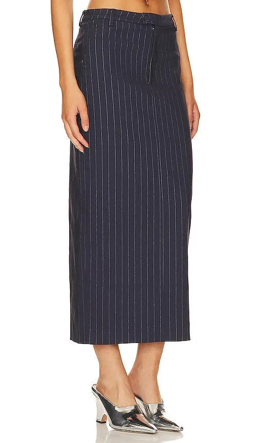 Bardot Sian Maxi Skirt in Navy