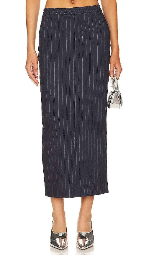 Bardot Sian Maxi Skirt in Navy