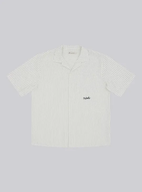 Barney Cools Boxy Shirt - White Stripe