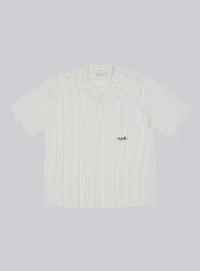 Barney Cools Boxy Shirt - White Stripe