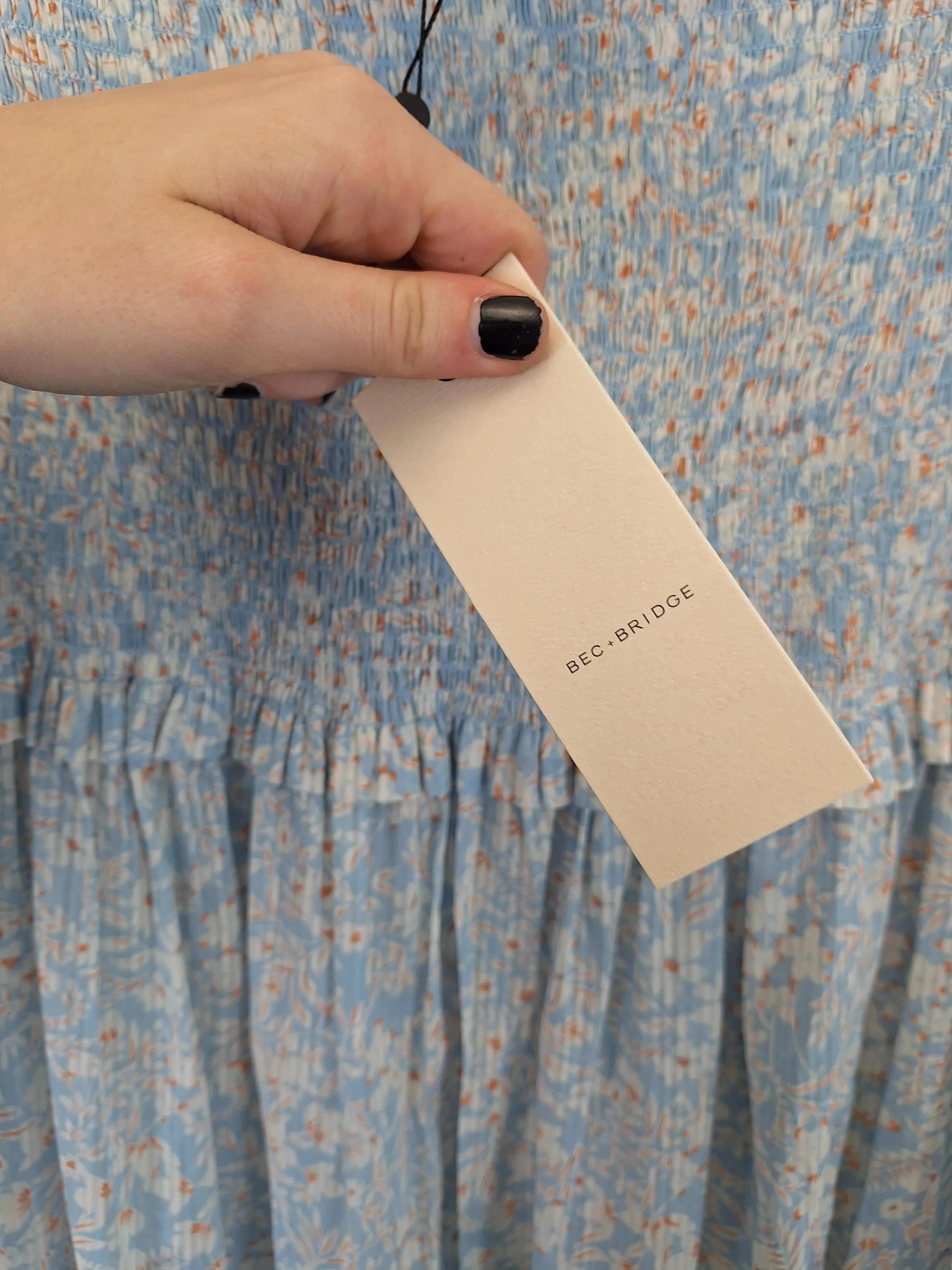 Bec & Bridge Dainty Ruched Summer Maxi Skirt Size 12