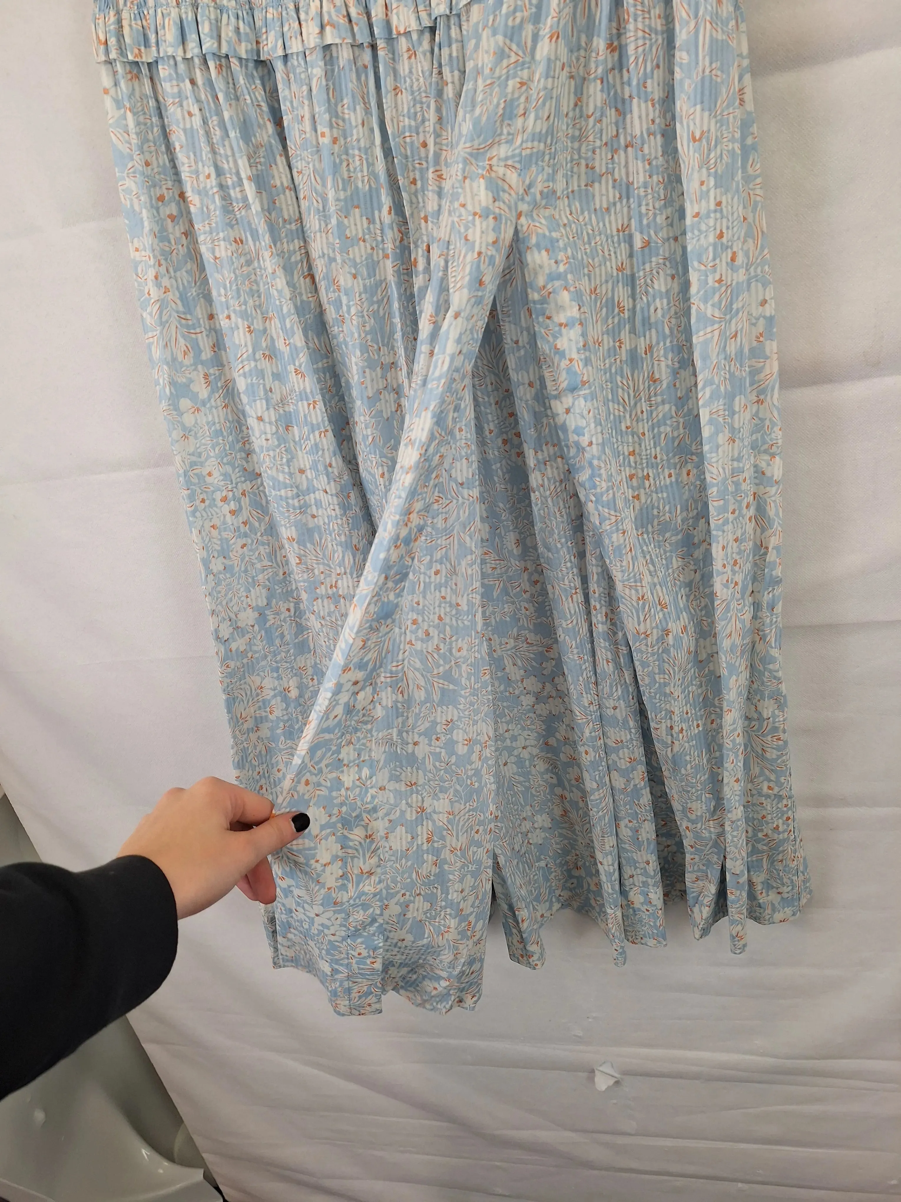 Bec & Bridge Dainty Ruched Summer Maxi Skirt Size 12