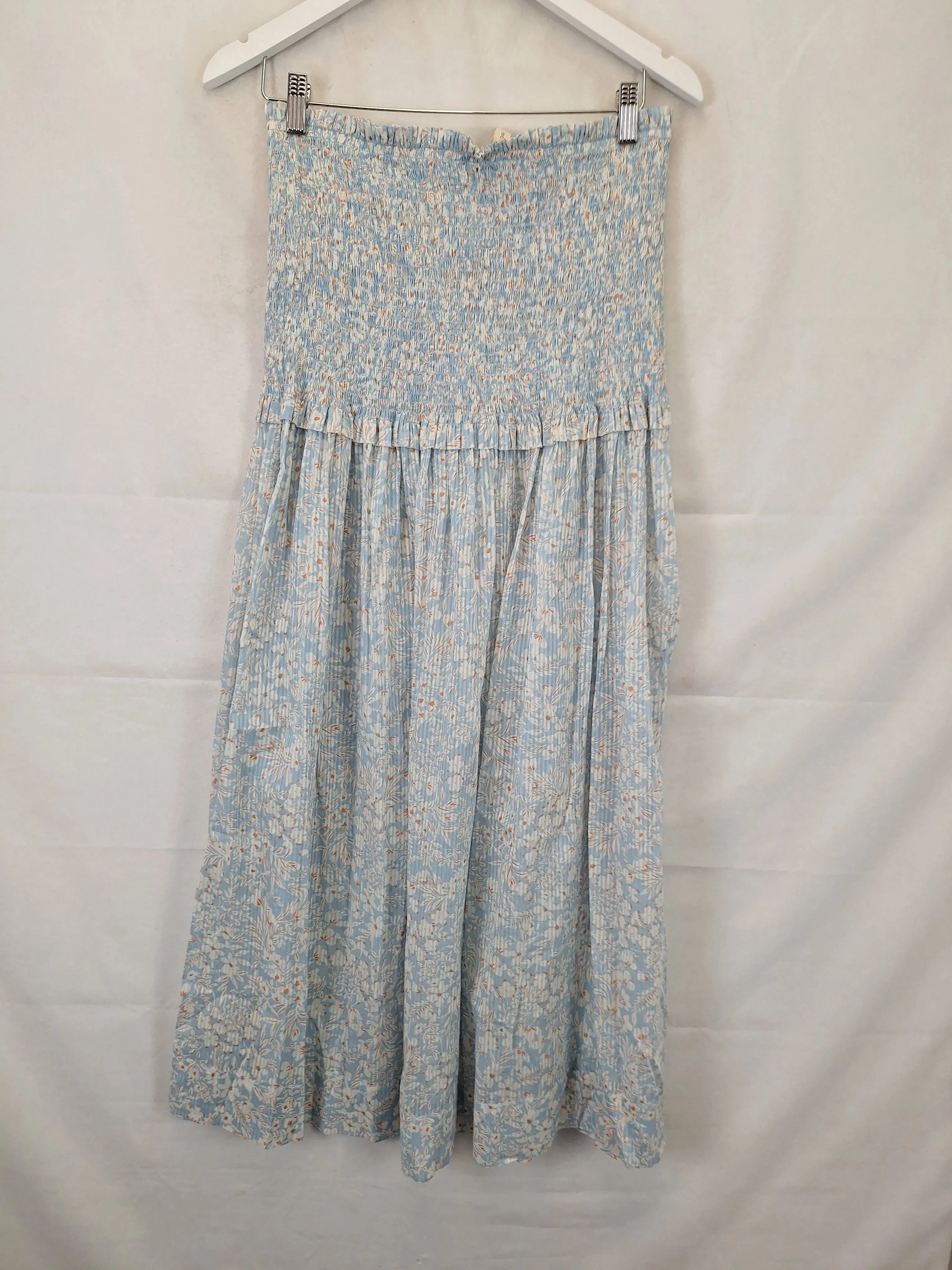 Bec & Bridge Dainty Ruched Summer Maxi Skirt Size 12