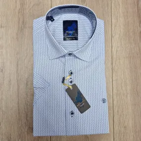 Benetti Luke Short Sleeve Casual Shirt- Blue