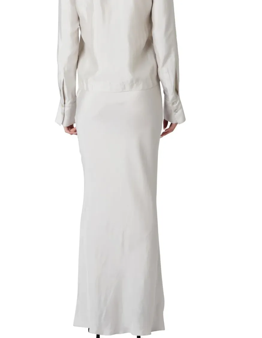 Bias Cut Satin Maxi Skirt