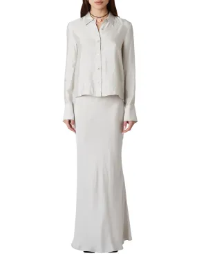 Bias Cut Satin Maxi Skirt