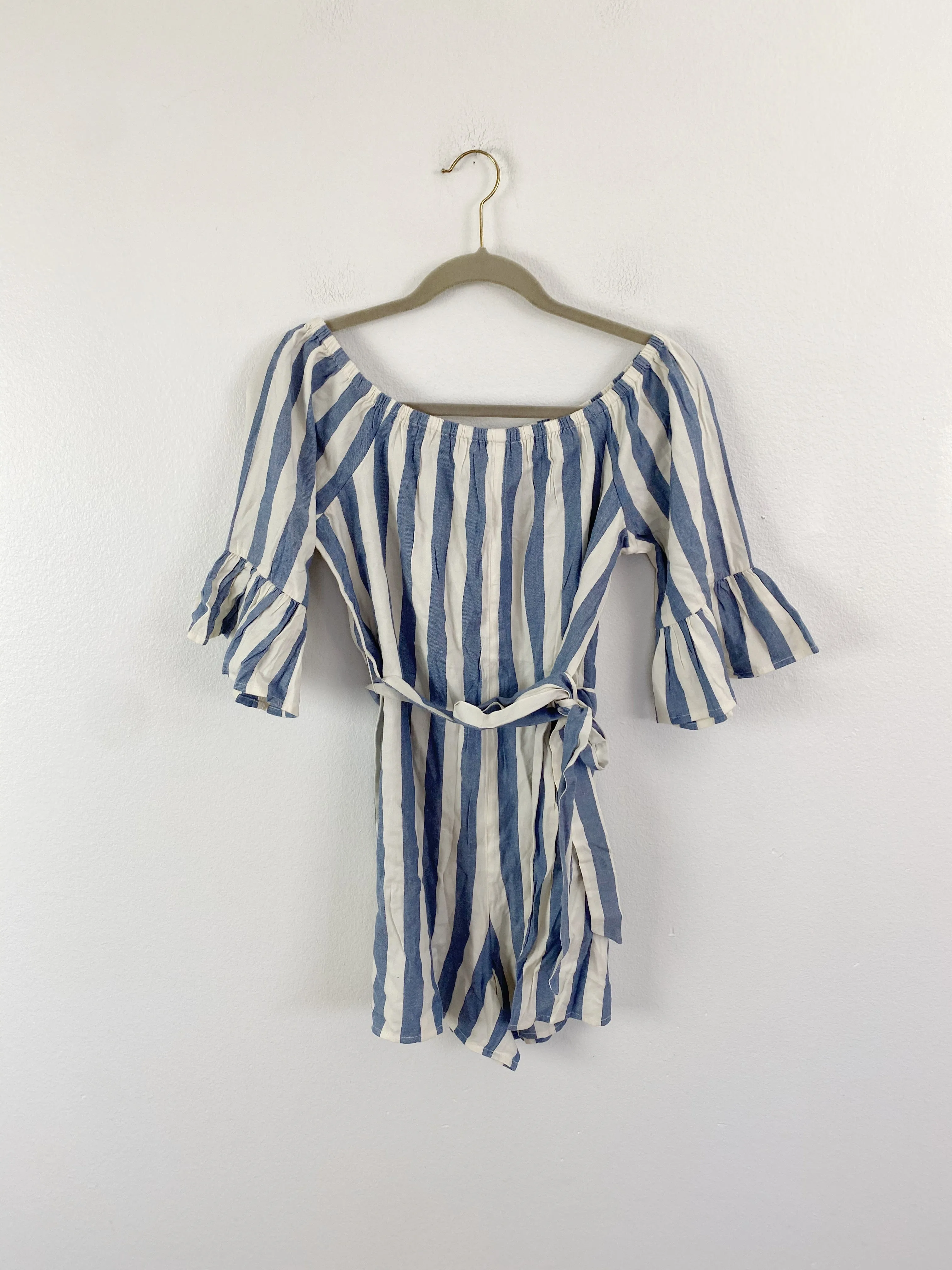 Billabong Cotton Stripe Romper Medium