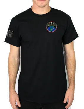 Black Flag 50-50 Blend Black Unisex PT Short Sleeve Shirt. Approved for PT