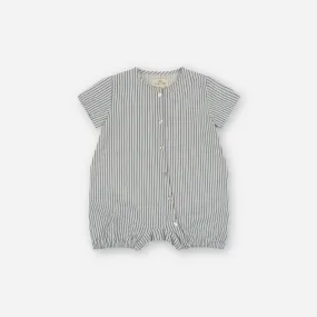 Blue Stripe Ace Romper