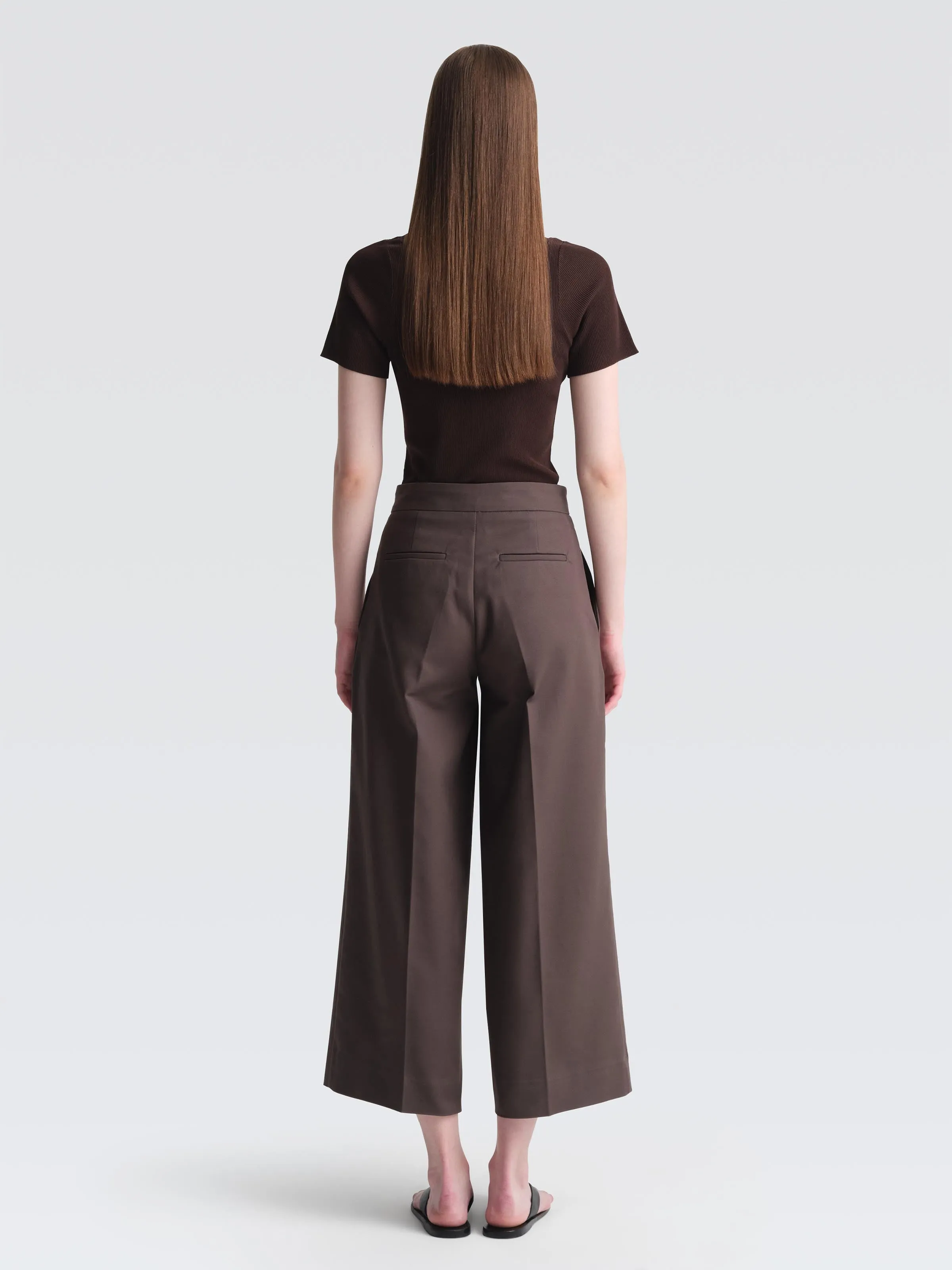 Bonded Cotton Leman Culottes