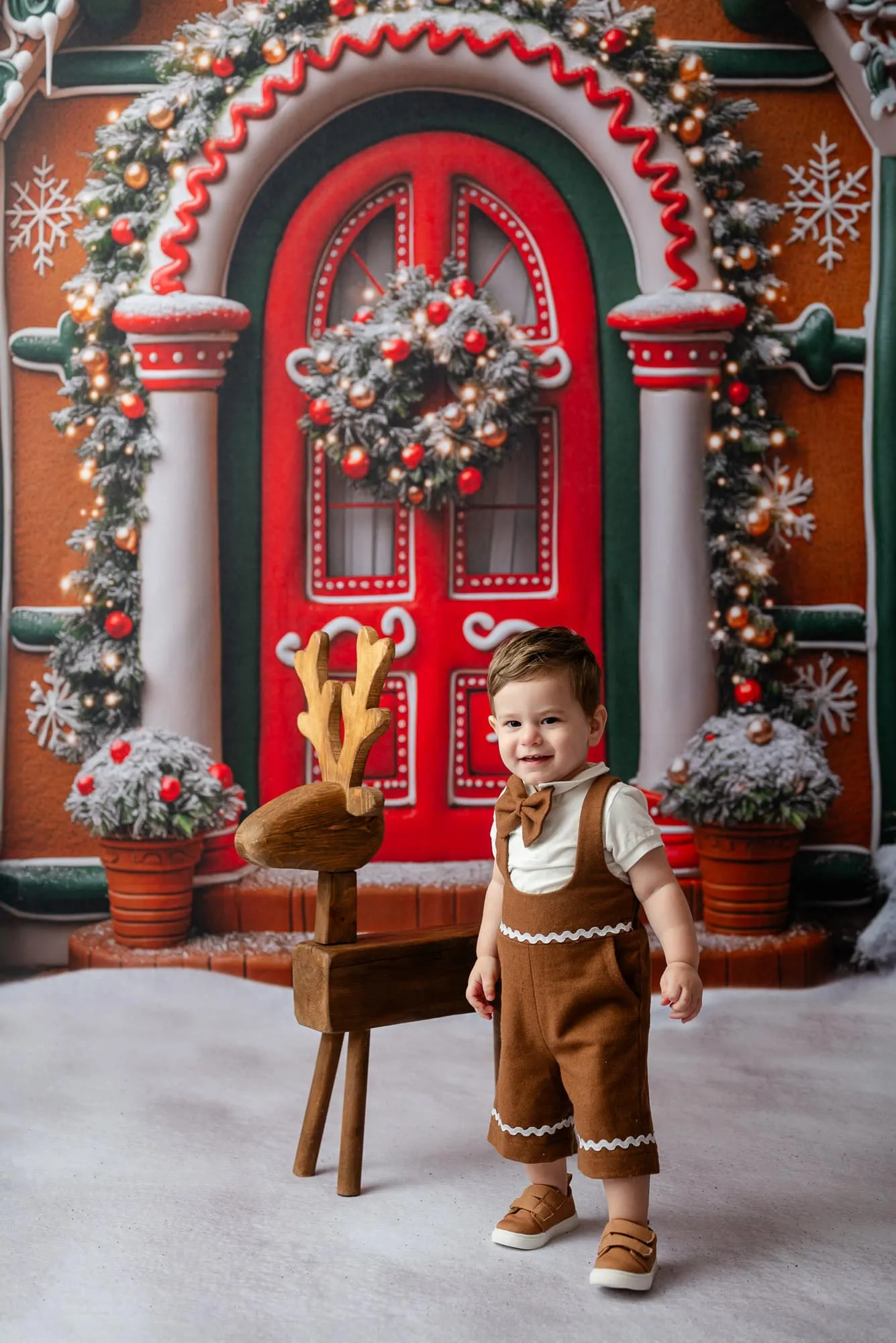 Boys Dapper Suspender Gingerbread Shorts Box Set | Includes 3 Pairs (12-18M & 5-8 Years) | Dress Not Included