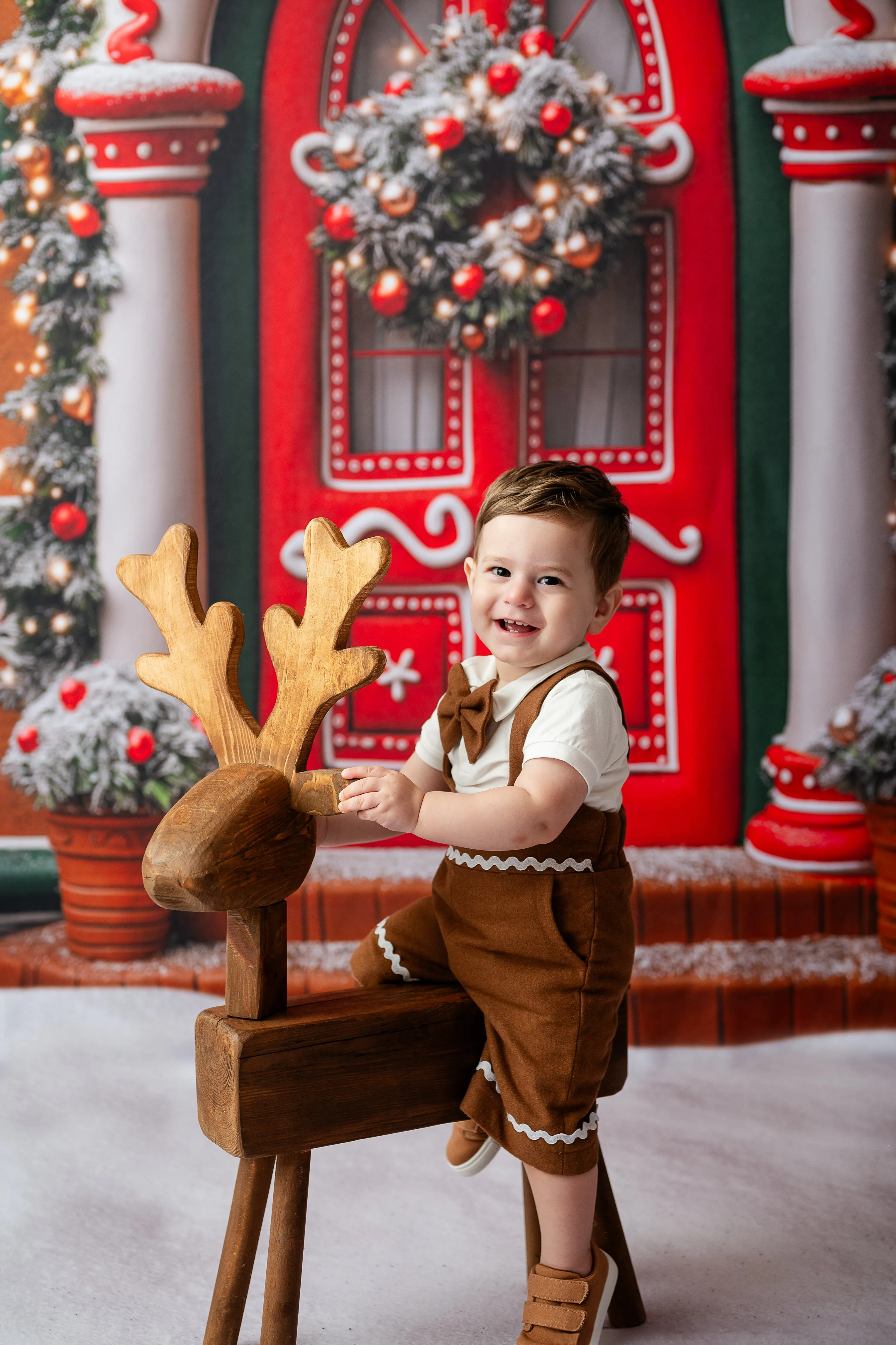 Boys Dapper Suspender Gingerbread Shorts Box Set | Includes 3 Pairs (12-18M & 5-8 Years) | Dress Not Included