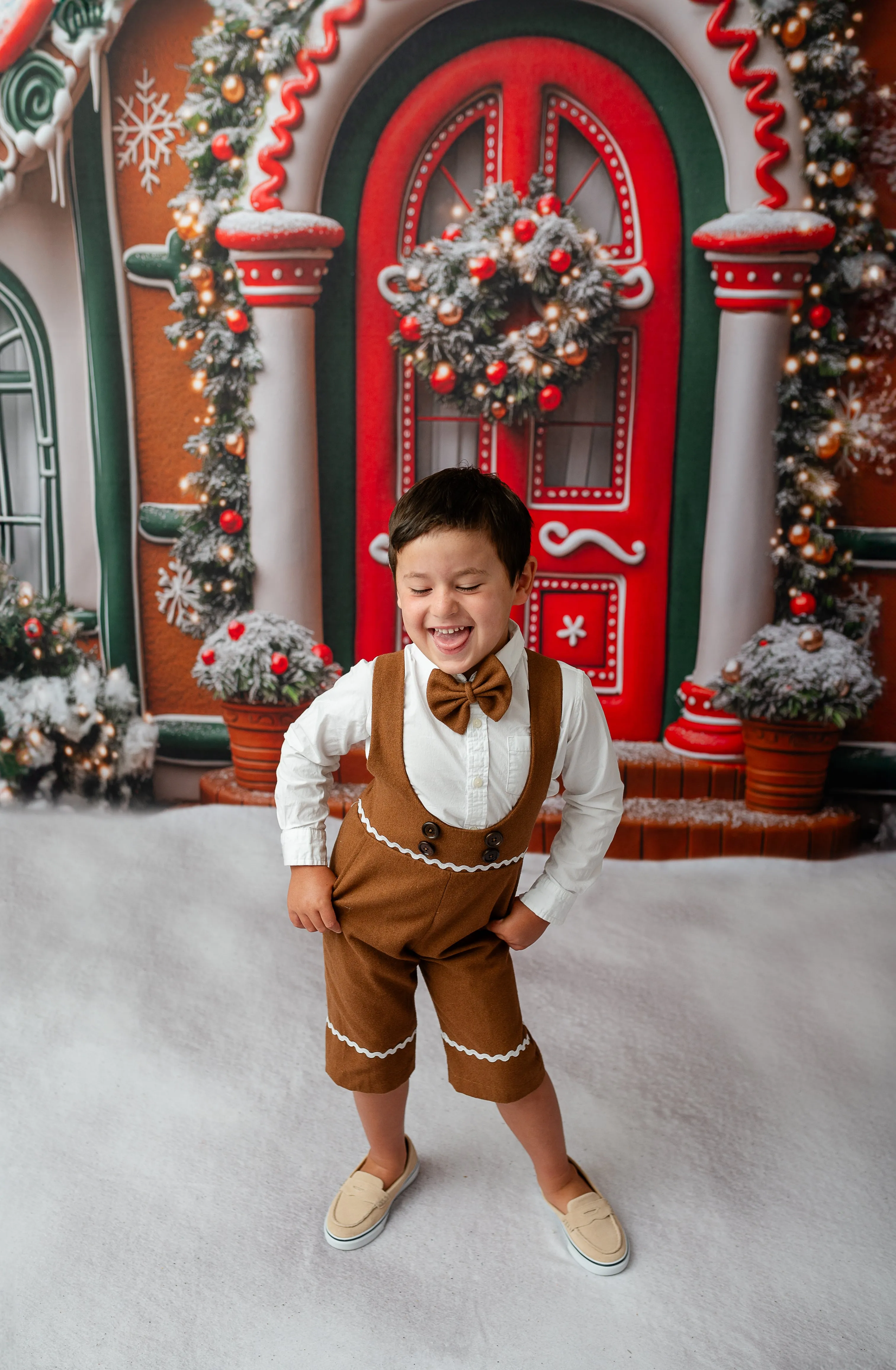 Boys Dapper Suspender Gingerbread Shorts Box Set | Includes 3 Pairs (12-18M & 5-8 Years) | Dress Not Included