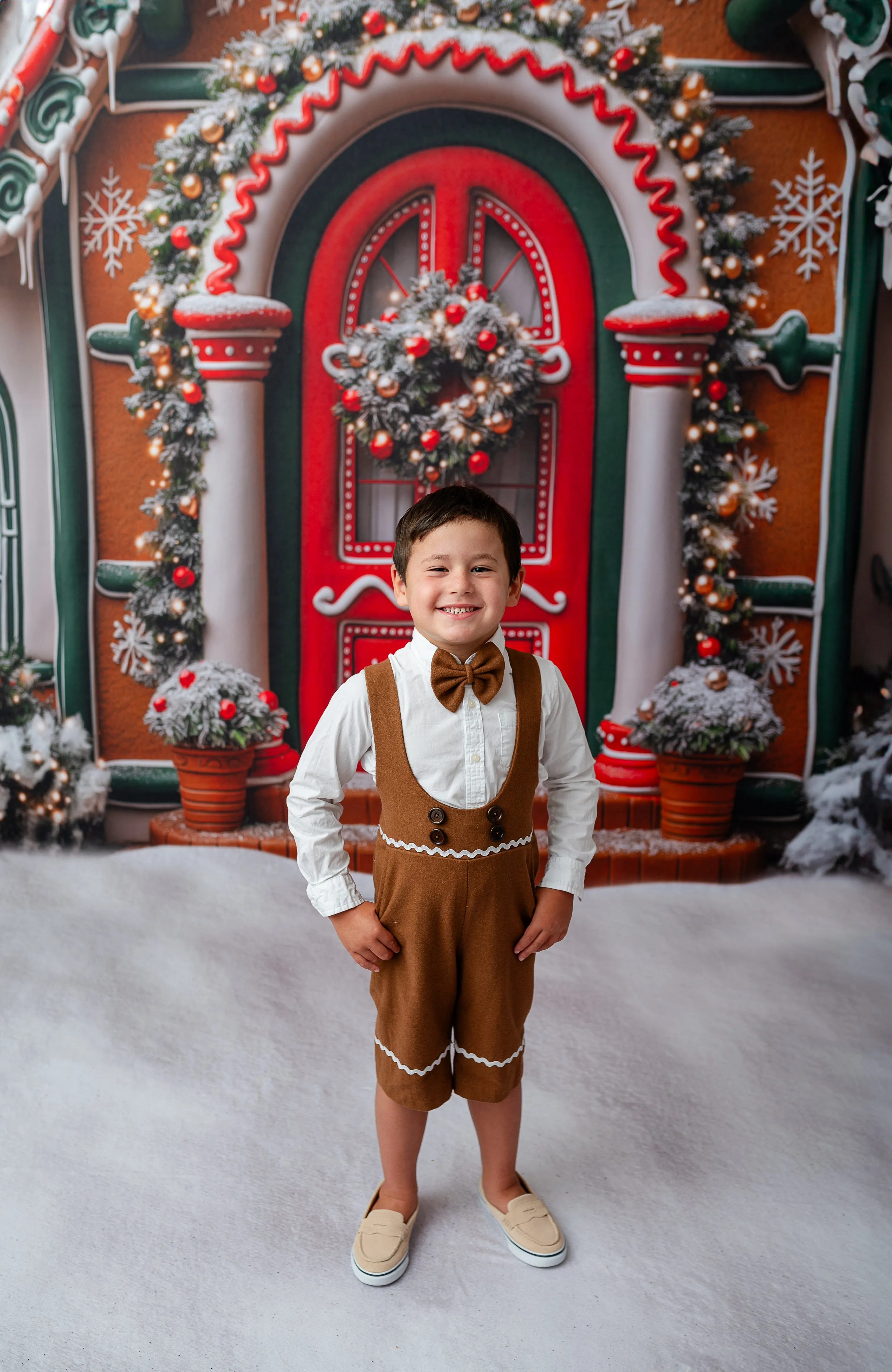 Boys Dapper Suspender Gingerbread Shorts Box Set | Includes 3 Pairs (12-18M & 5-8 Years) | Dress Not Included