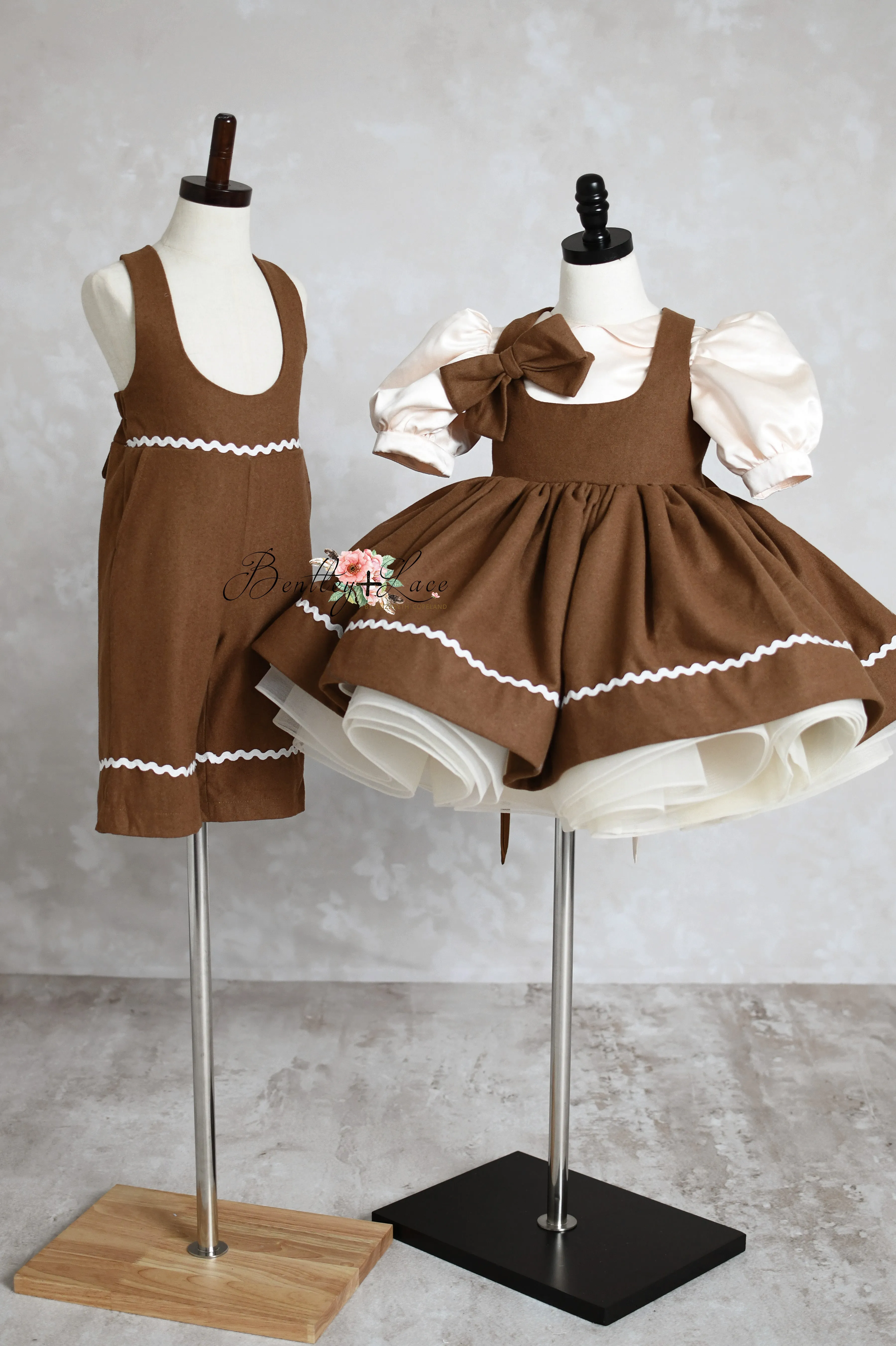 Boys Dapper Suspender Gingerbread Shorts Box Set | Includes 3 Pairs (12-18M & 5-8 Years) | Dress Not Included