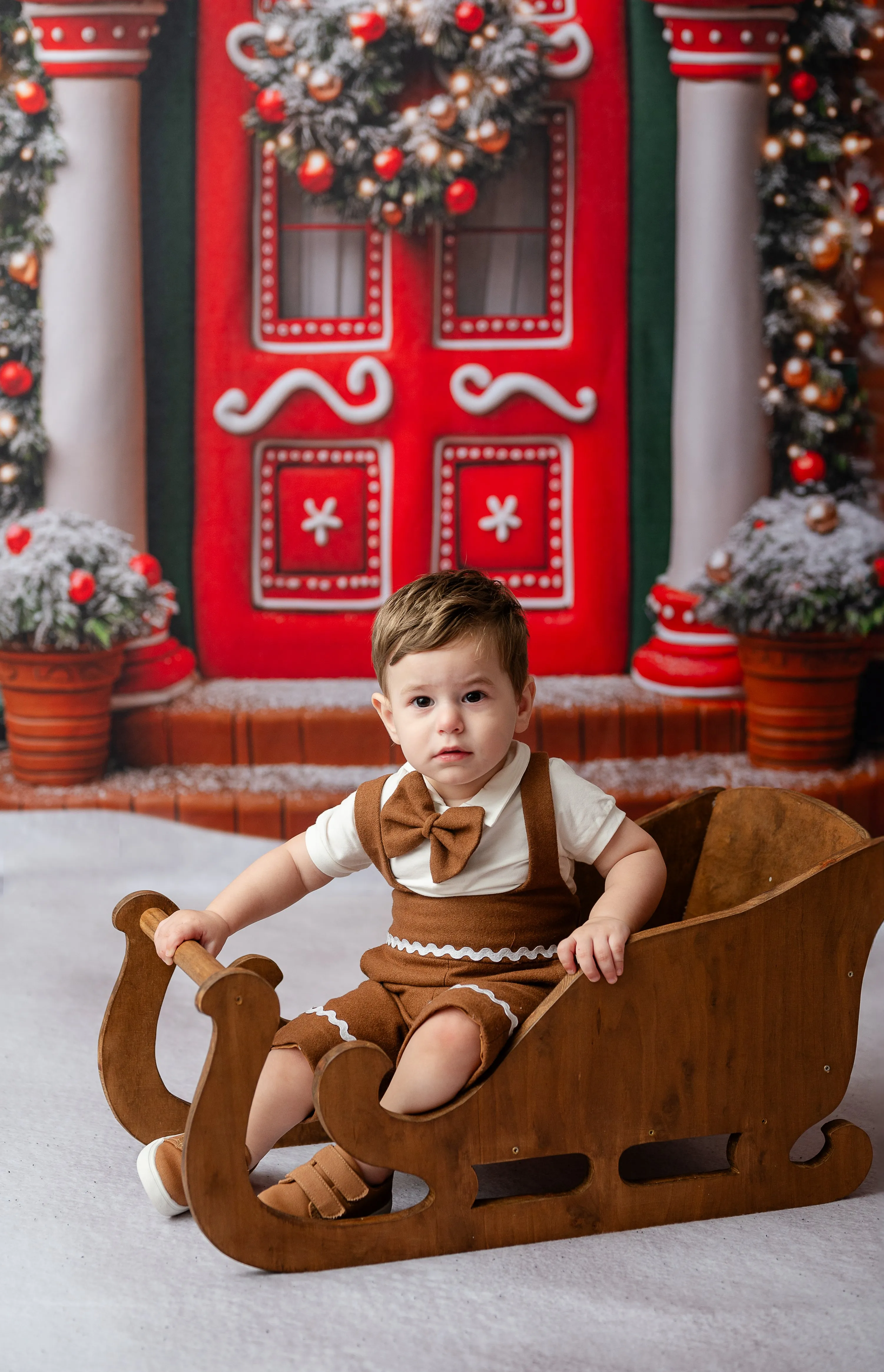Boys Dapper Suspender Gingerbread Shorts Box Set | Includes 3 Pairs (12-18M & 5-8 Years) | Dress Not Included