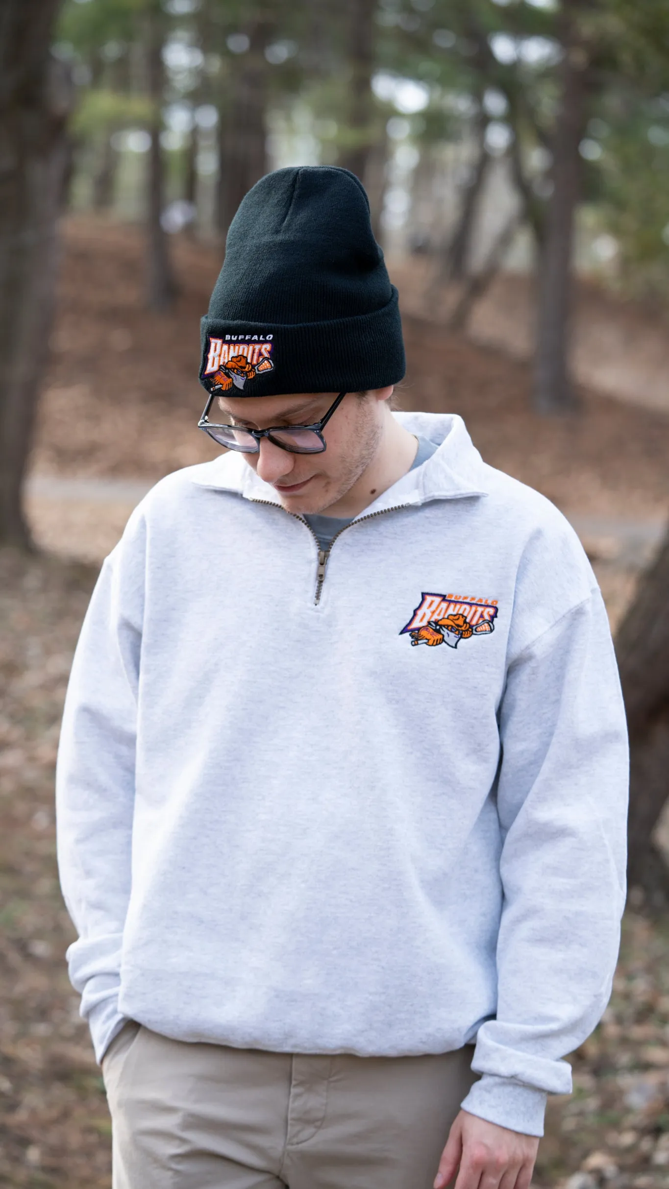 Buffalo Bandits Fleeced Lined Black Knit