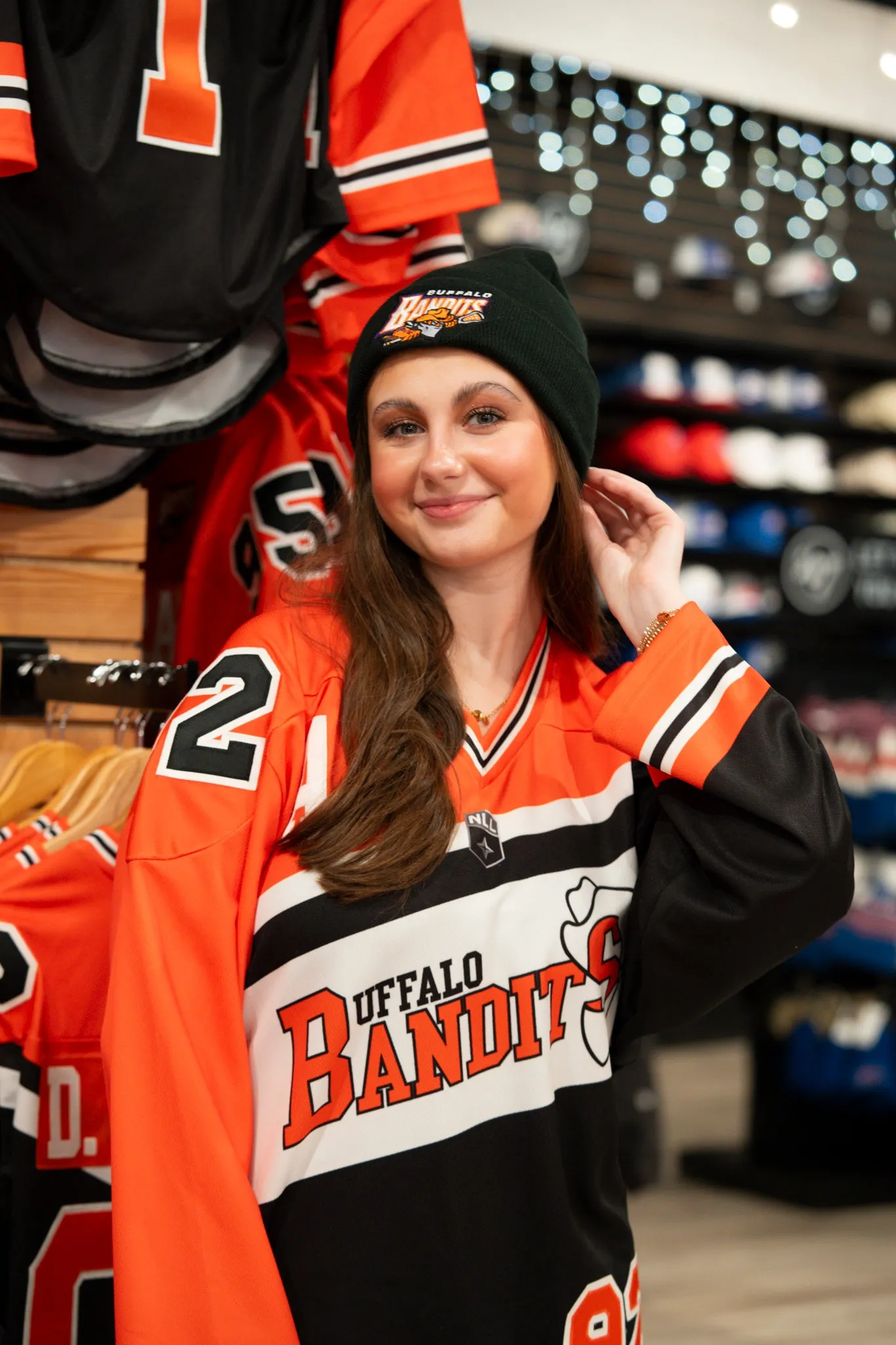 Buffalo Bandits Fleeced Lined Black Knit