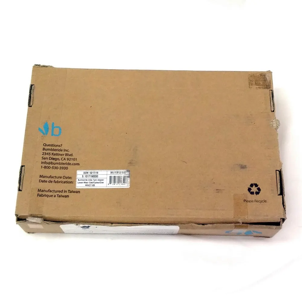 Bumbleride Indie Twin Single Car Seat Adapter - Clek/Cybex/Maxi Cosi/Nuna (Open Box)