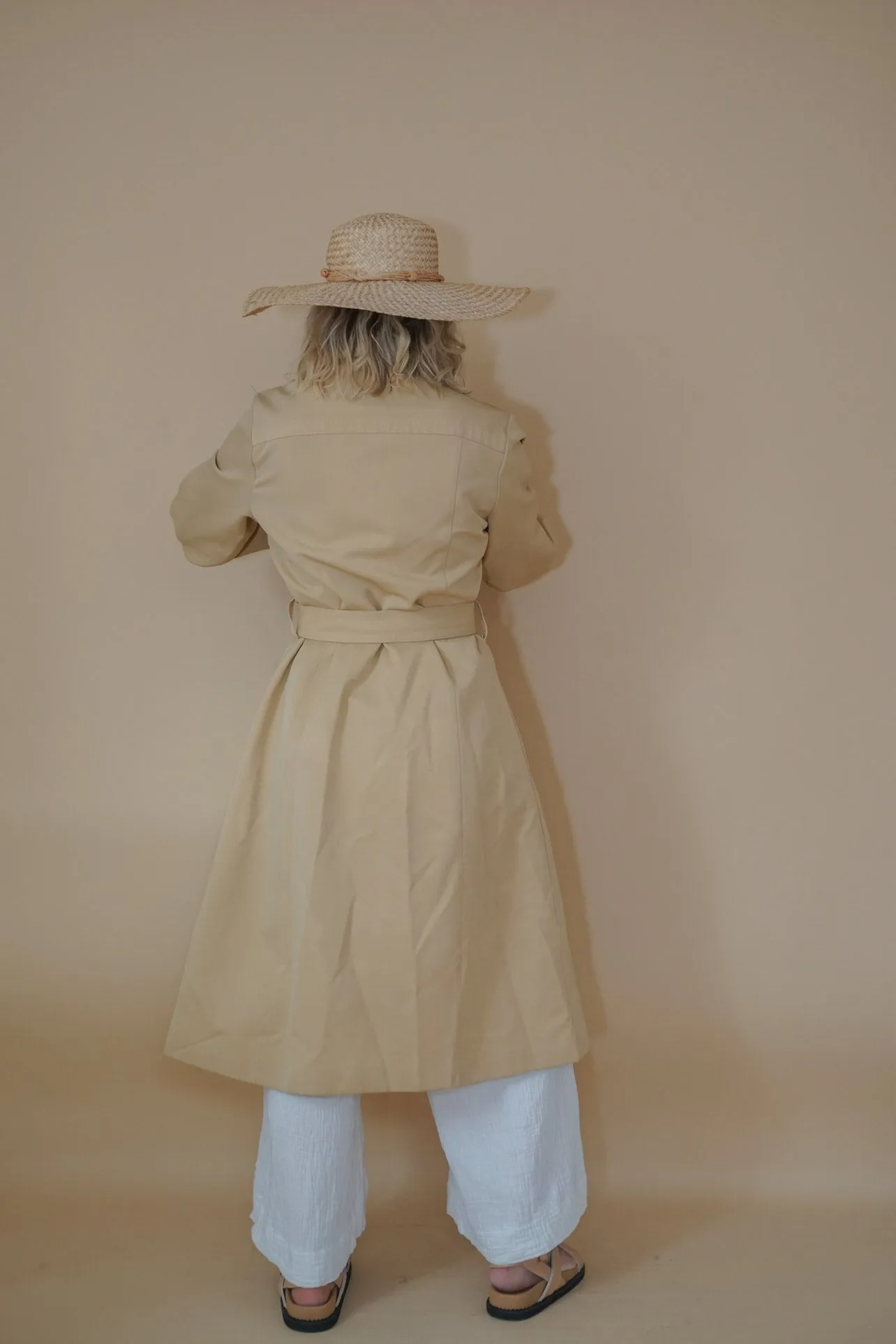 butter trench coat
