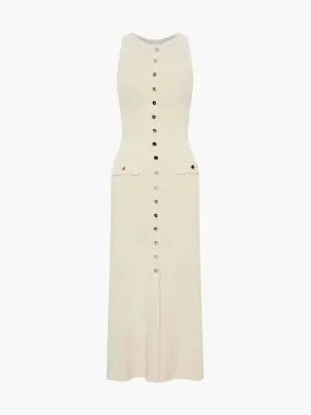 Caliara – Gold button detail – Maxi dress