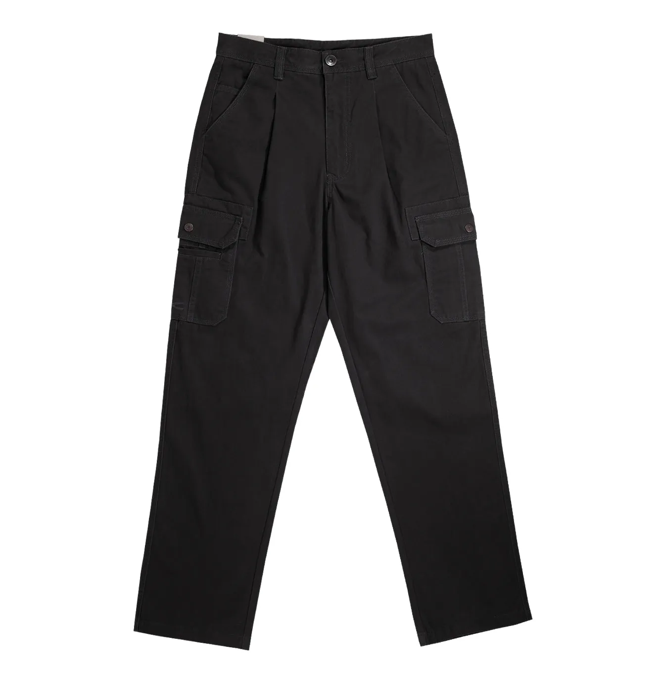 camel active Men Cargo Trousers in Regular Fit with Multipockets in 3 Colours Solid Cotton Canvas 9-300AW24CT0905