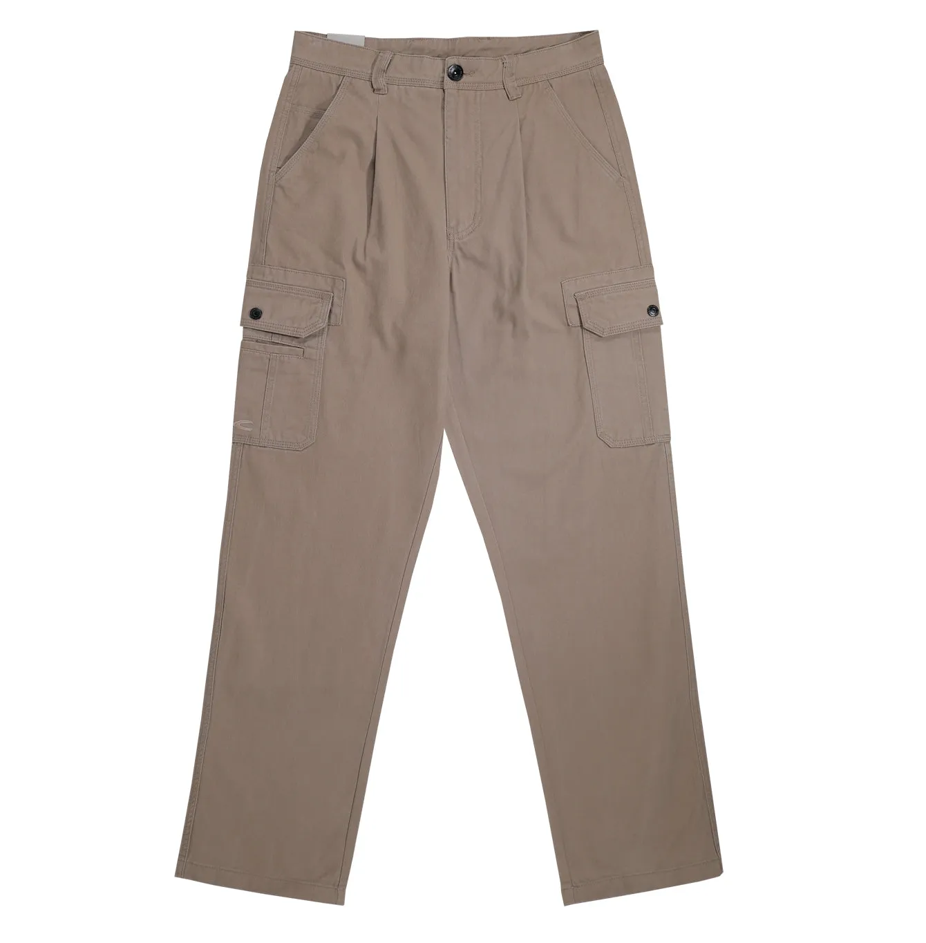 camel active Men Cargo Trousers in Regular Fit with Multipockets in 3 Colours Solid Cotton Canvas 9-300AW24CT0905