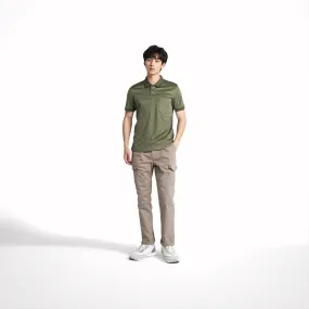 camel active Men Cargo Trousers in Regular Fit with Multipockets in 3 Colours Solid Cotton Canvas 9-300AW24CT0905