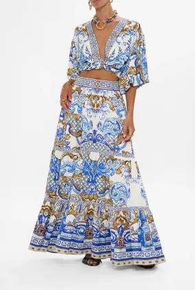 Camilla High Waisted Tiered Skirt