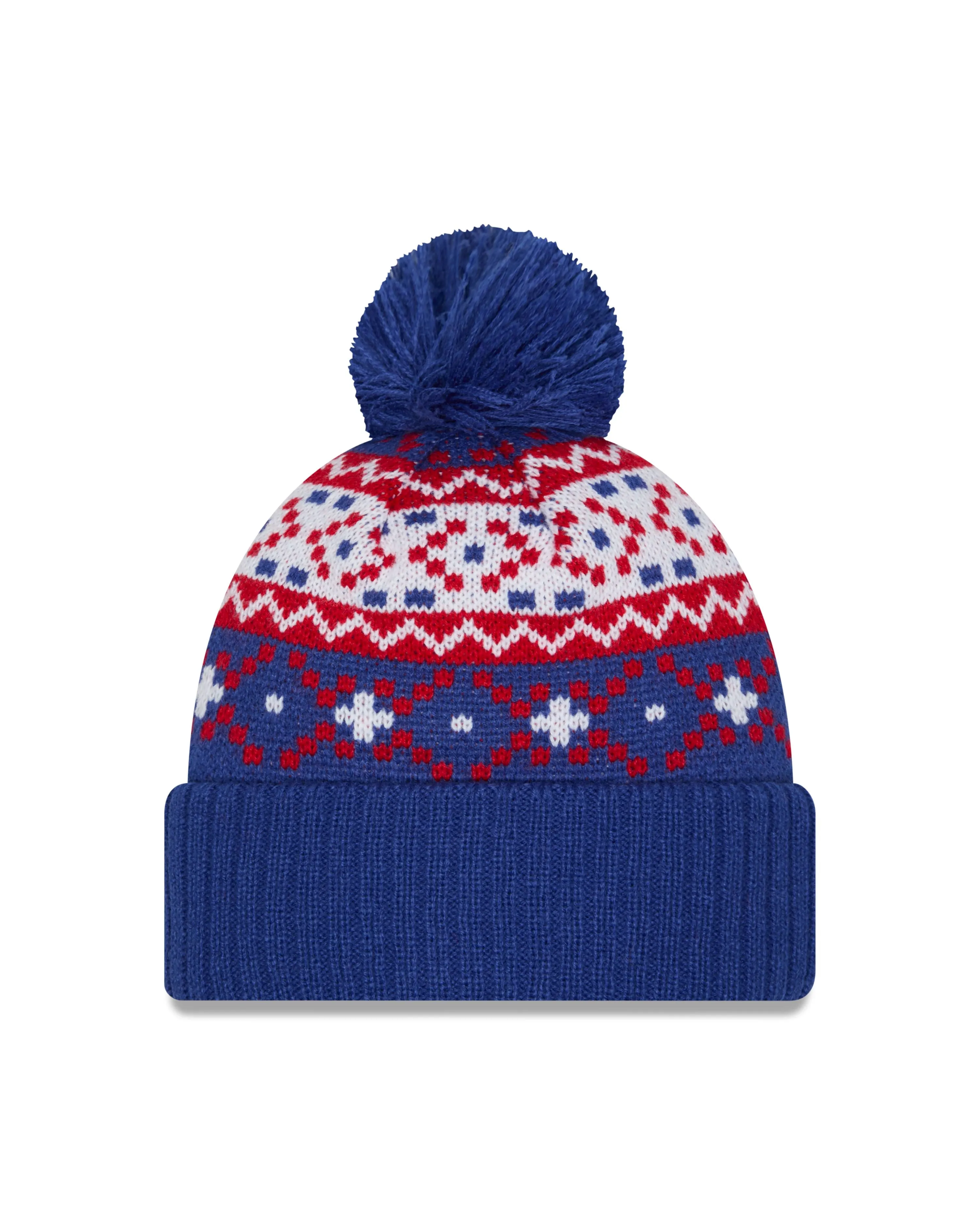 Chicago Cubs Walking Bear New Era Nostalgia Pom Knit