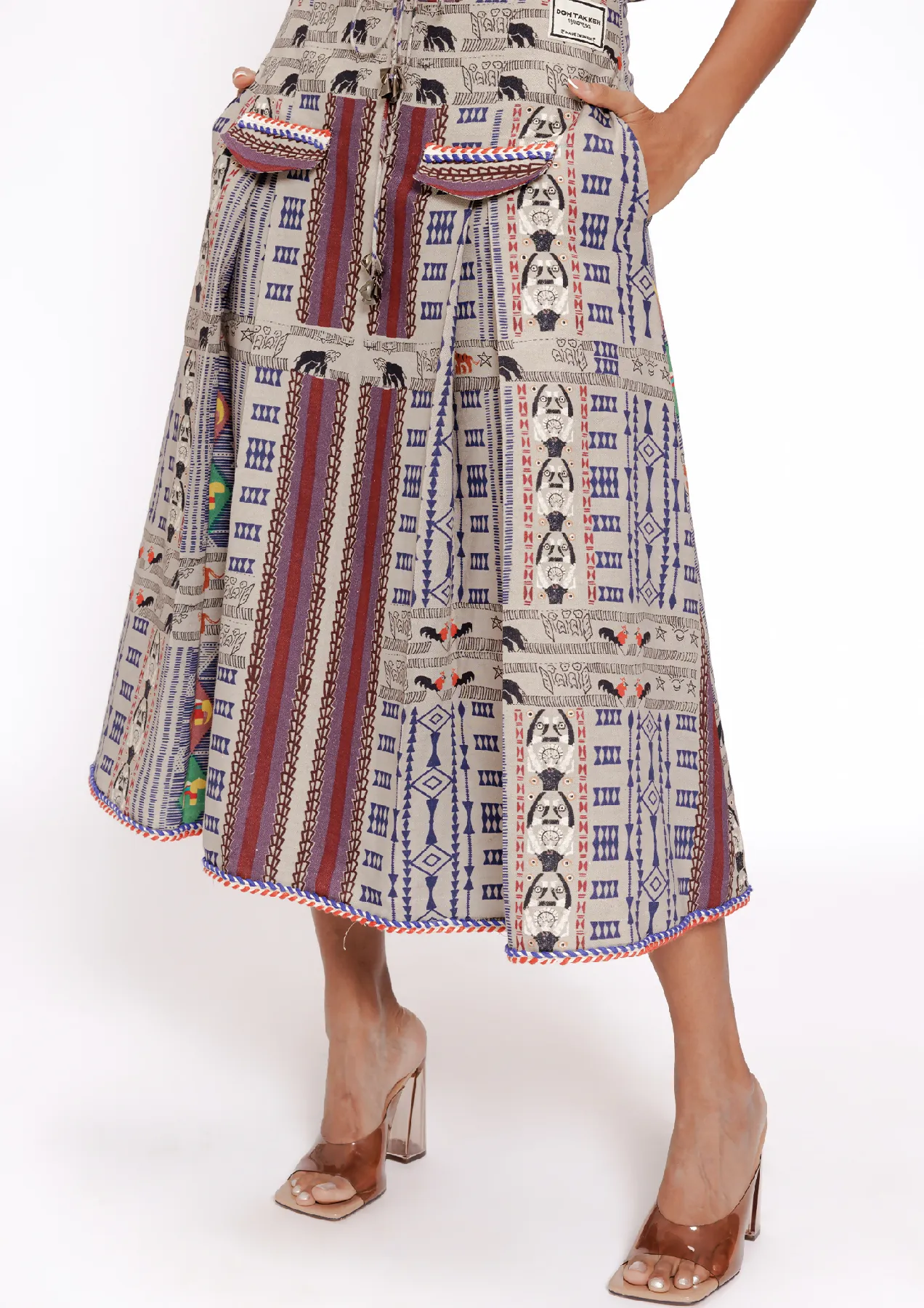 CHIDIYA GHAR PLEATED SKIRT
