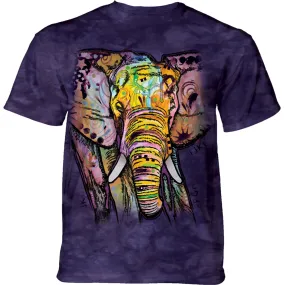 Colorful Elephant T-Shirt by Dean Russo