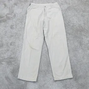 Columbia Mens Cargo Pants 100% Cotton Mid Rise Outdoor Light Gray Size W32XL32