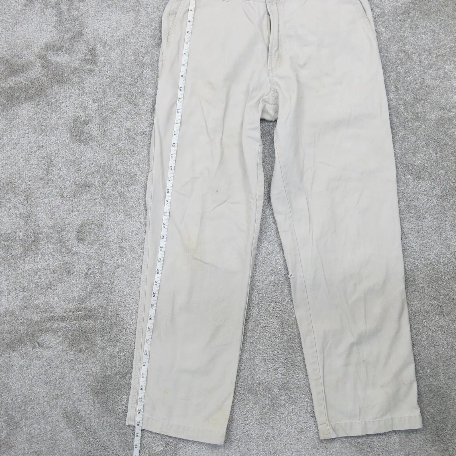 Columbia Mens Cargo Pants 100% Cotton Mid Rise Outdoor Light Gray Size W32XL32