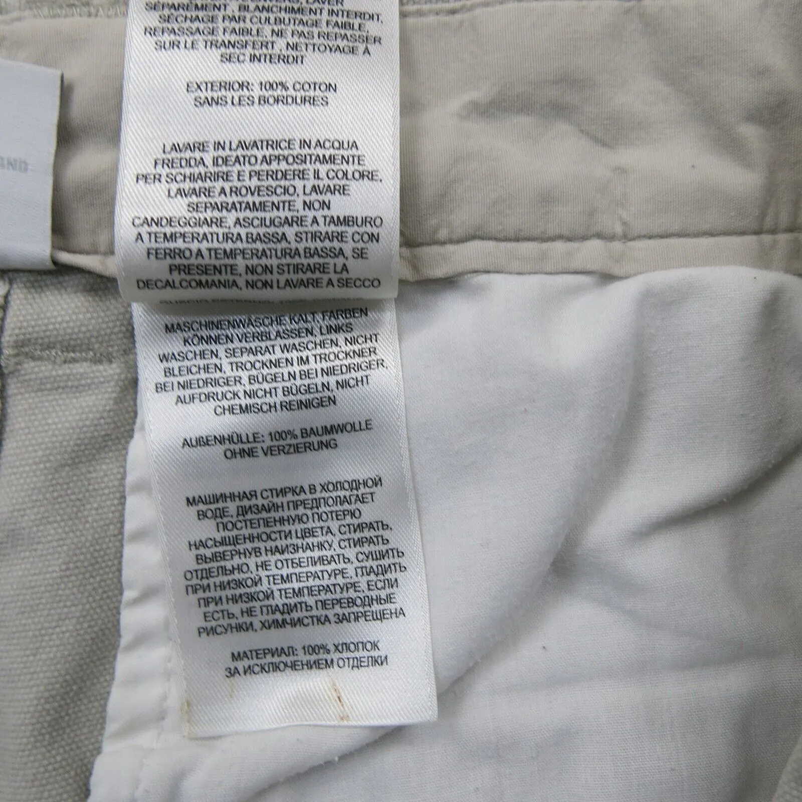 Columbia Mens Cargo Pants 100% Cotton Mid Rise Outdoor Light Gray Size W32XL32