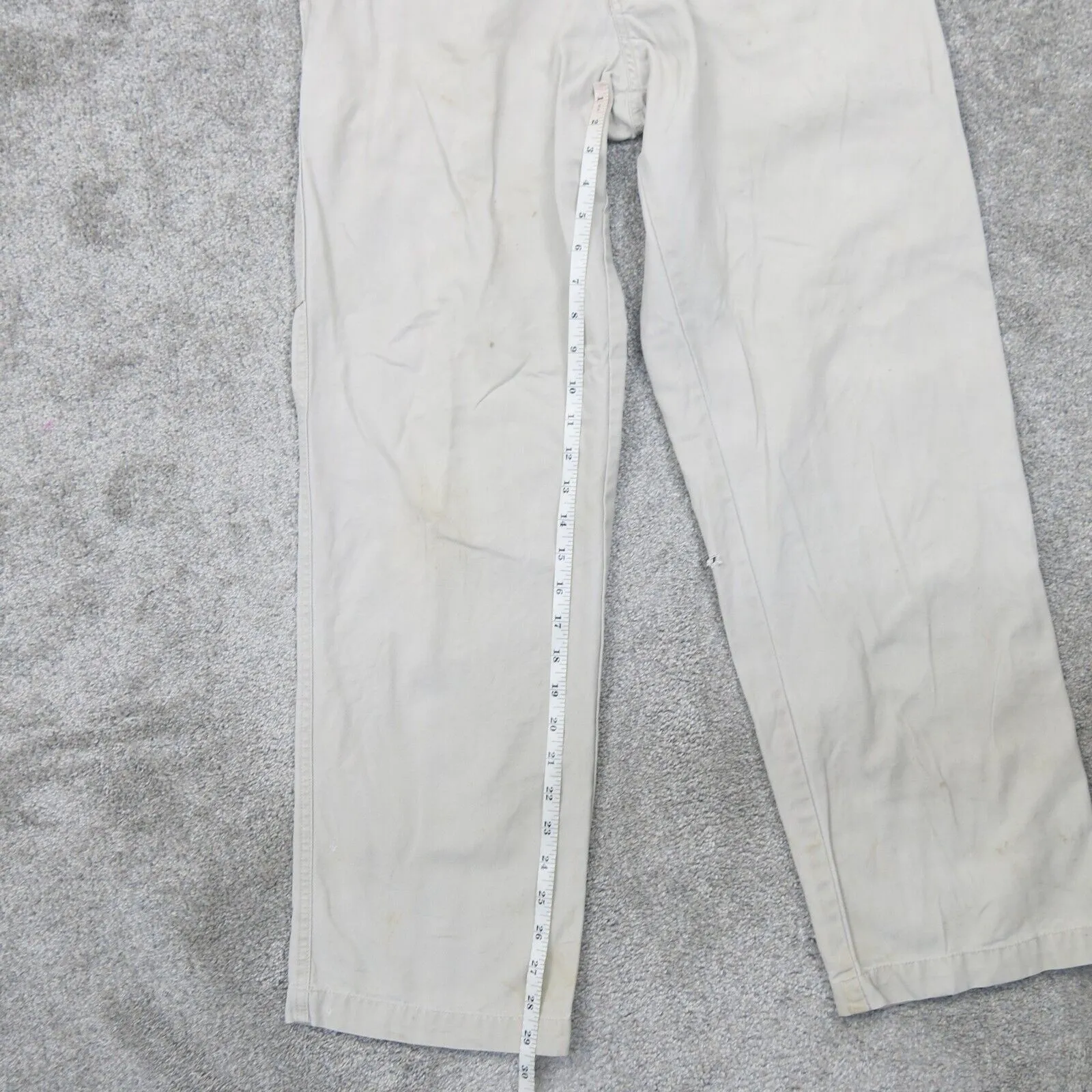 Columbia Mens Cargo Pants 100% Cotton Mid Rise Outdoor Light Gray Size W32XL32