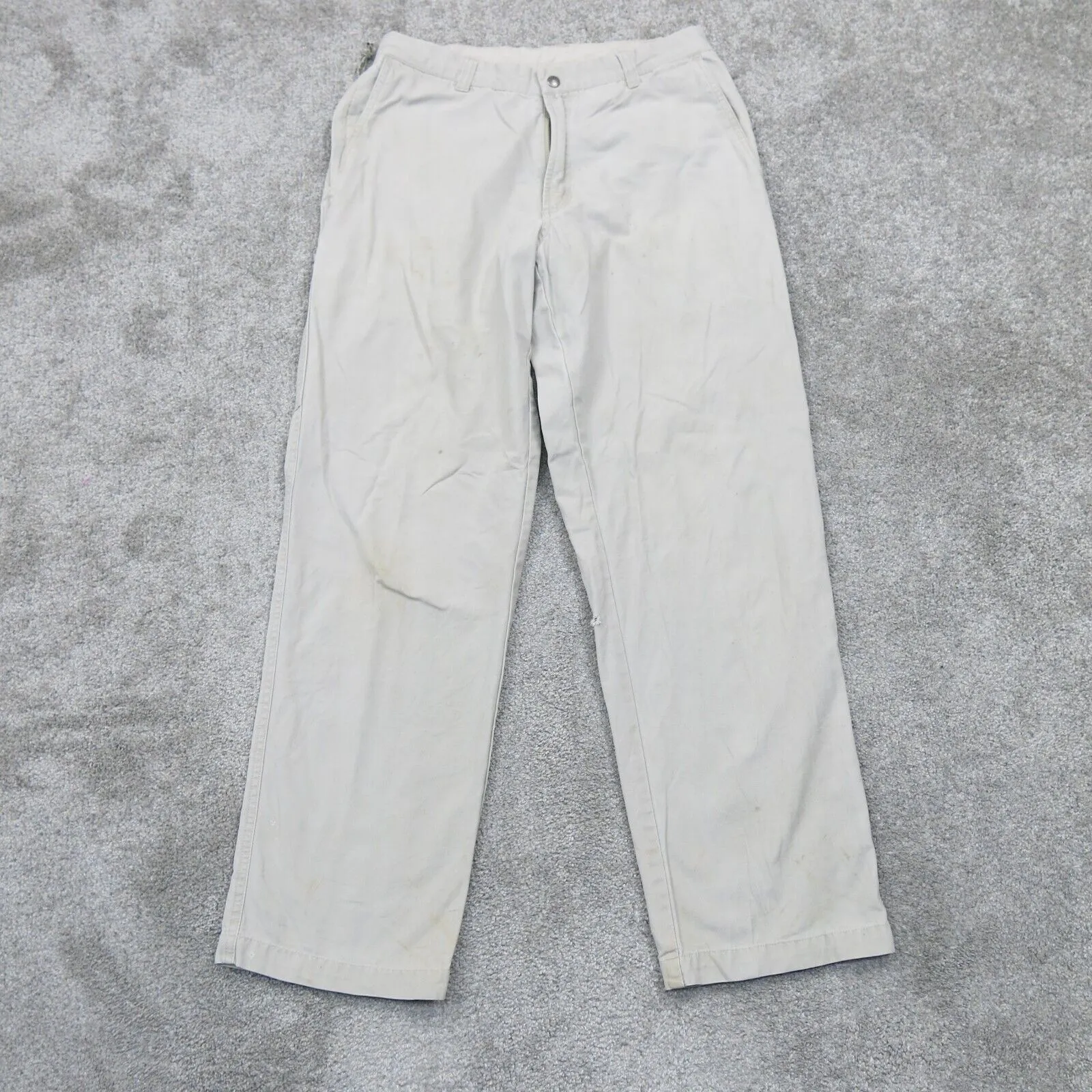 Columbia Mens Cargo Pants 100% Cotton Mid Rise Outdoor Light Gray Size W32XL32