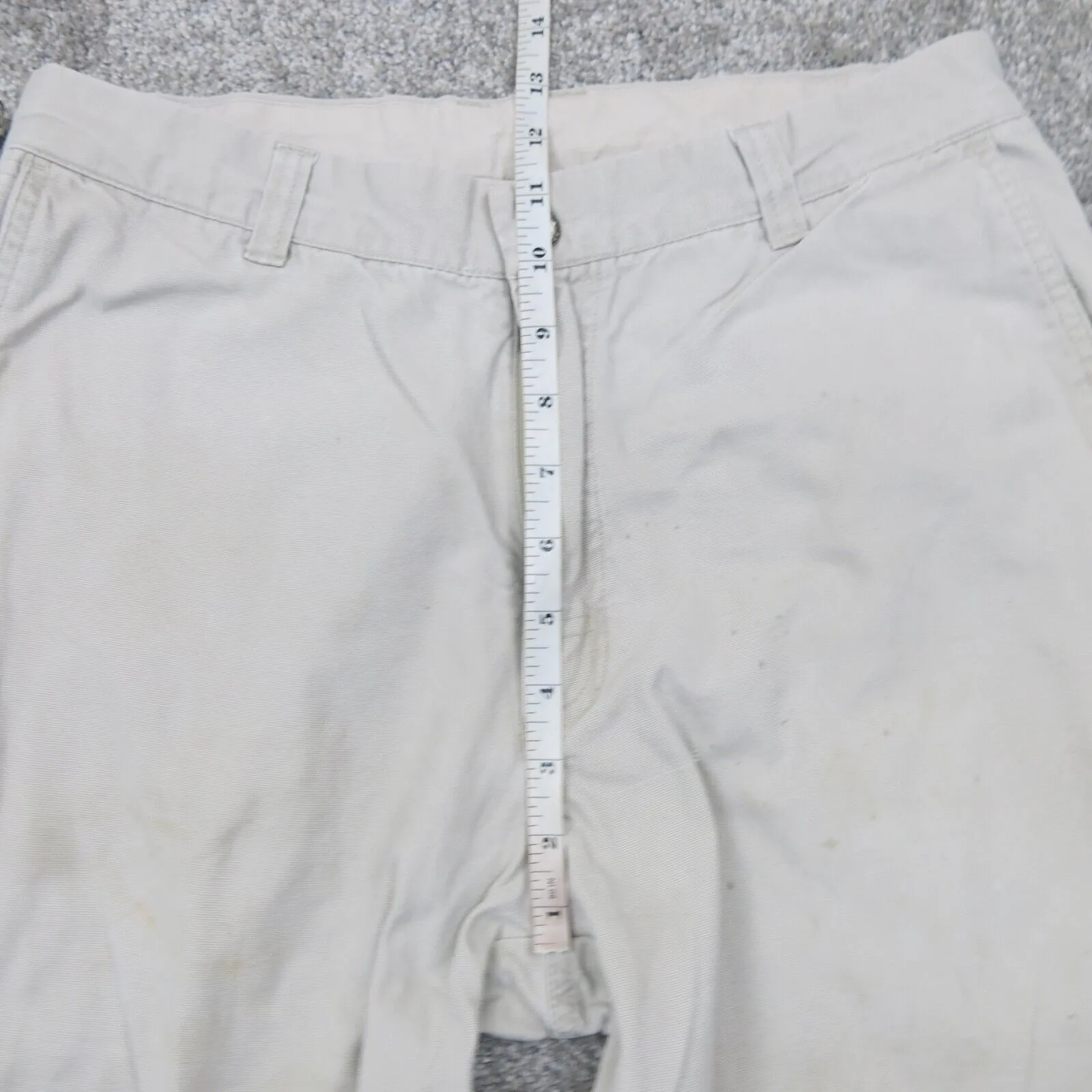Columbia Mens Cargo Pants 100% Cotton Mid Rise Outdoor Light Gray Size W32XL32